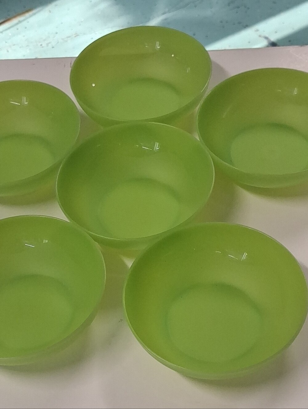 Tupperware Lime Green Serving Bowls - Set of 6